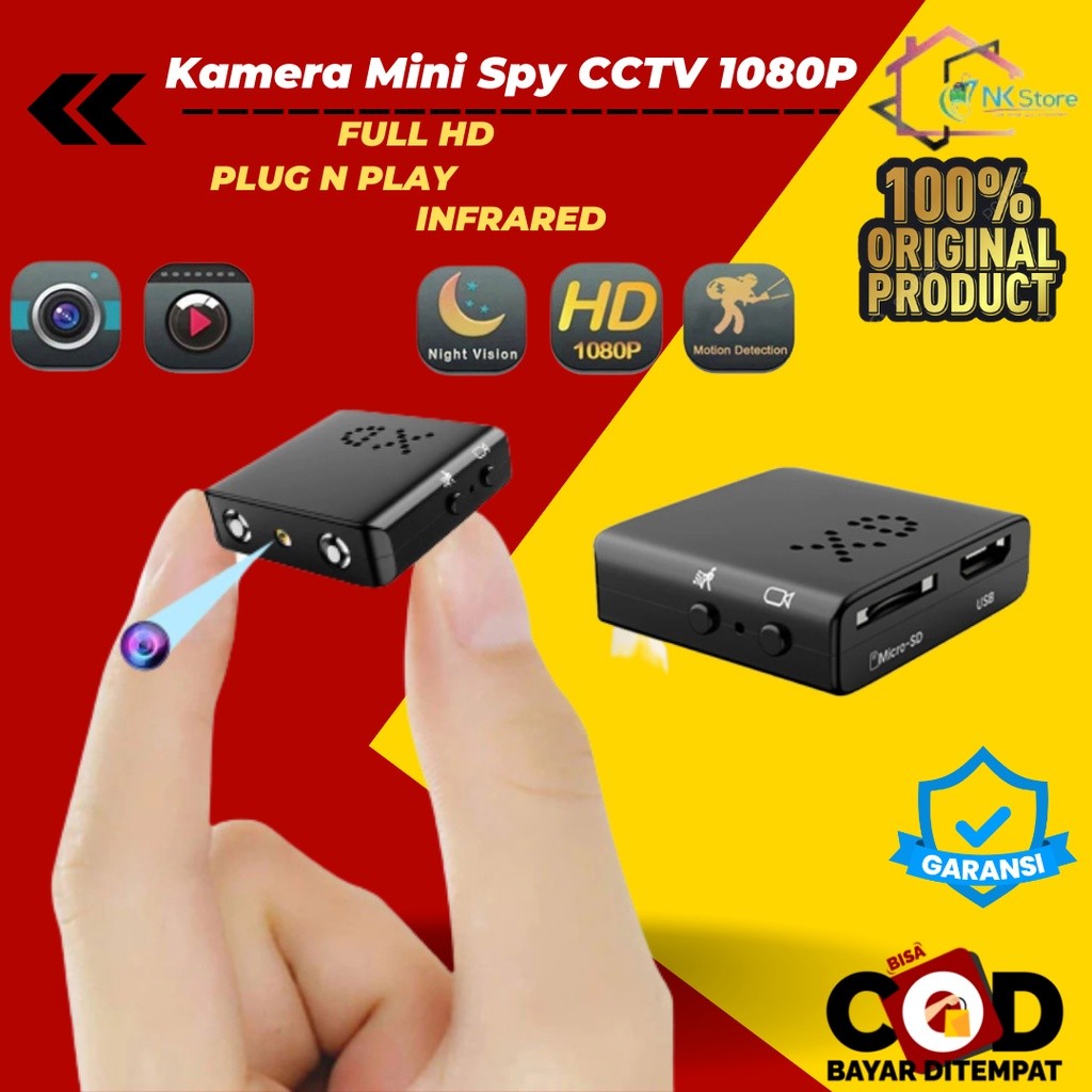Spycam Spy Cam Camera Kamera CCTV Pengintai Kecil Mini Tersembunyi Hidden Hiden Camera Portable Full