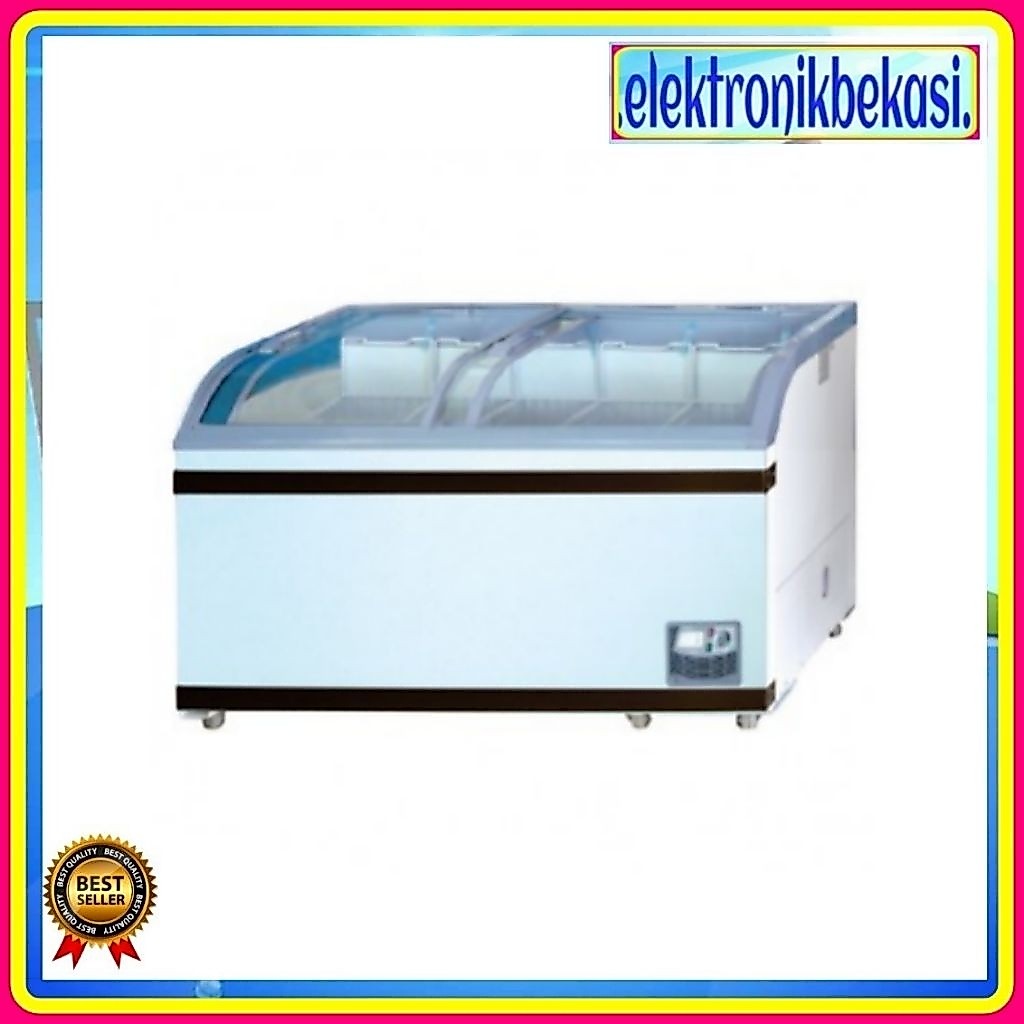 CHEST FREEZER GEA SD 500 BY / FREEZER BOX GEA SLIDING CURVE 500 LITER SD-500BY / GEA SD500BY KACA