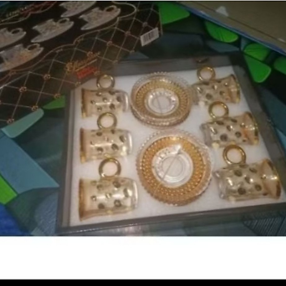 Gelas Hias isi 6set