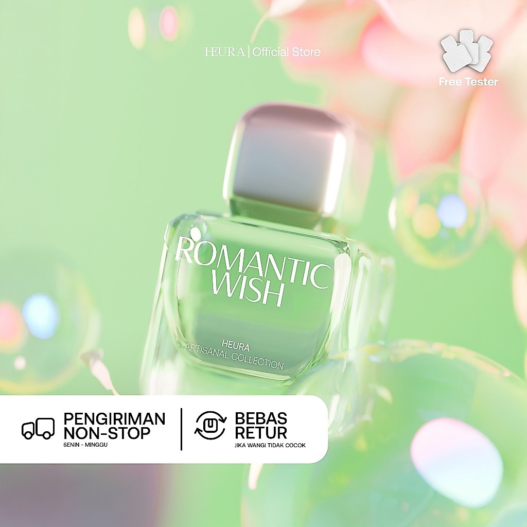 Retina|| HEURA Romantic Wish - Extrait de Parfum - Aroma Fresh Floral Elegant Calming Parfum Tahan L