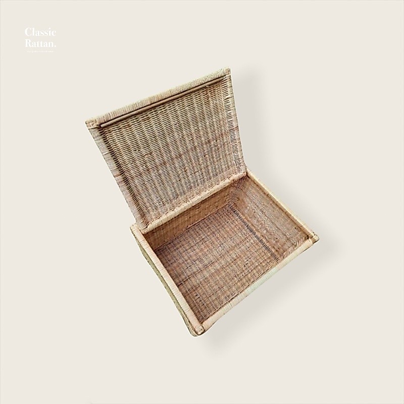 Classic Rattan Storage Box Storage Box Rotan Besar / Box Penyimpanan Rotan Serbaguna / Kotak Rotan
