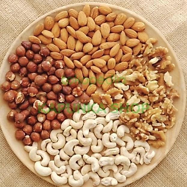 Mix Nut 1Kg/ Roasted Mix Nut ( Hazelnut, Walnut, Almond, Mede,