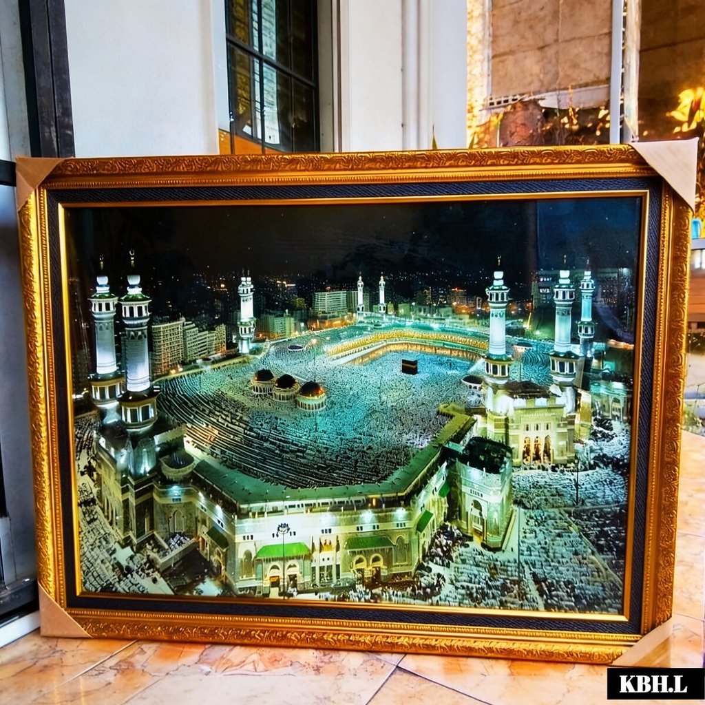 KABAH HIASAN DINDING  3D JUMBO ADA LAMPUNYA