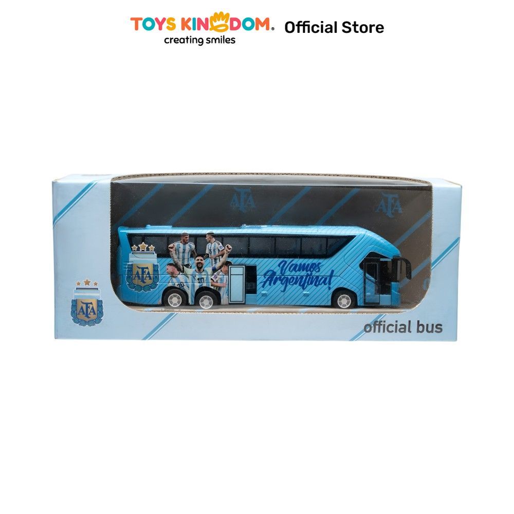 Toys Kingdom Top Gear Banbo Bus Argentina Team 2025-2026 - Biru Miniatur Kendaraan Koleksi Mobil Mod