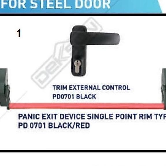 Panic Bar Dekson PD 0701 Black Red / Handle Pintu Darurat Dekson