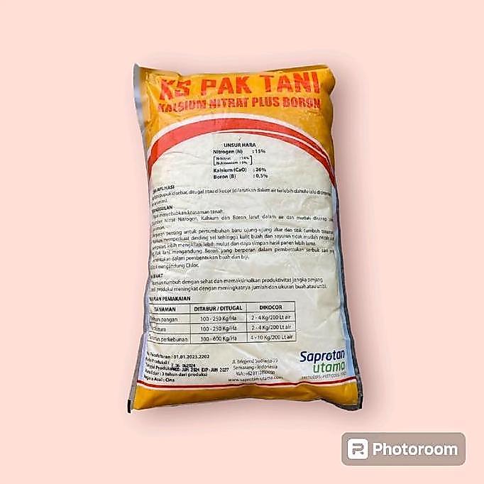 PUPUK KS PAK TANI KEMASAN 1 KG KALSIUM NITRAT PLUS BORON