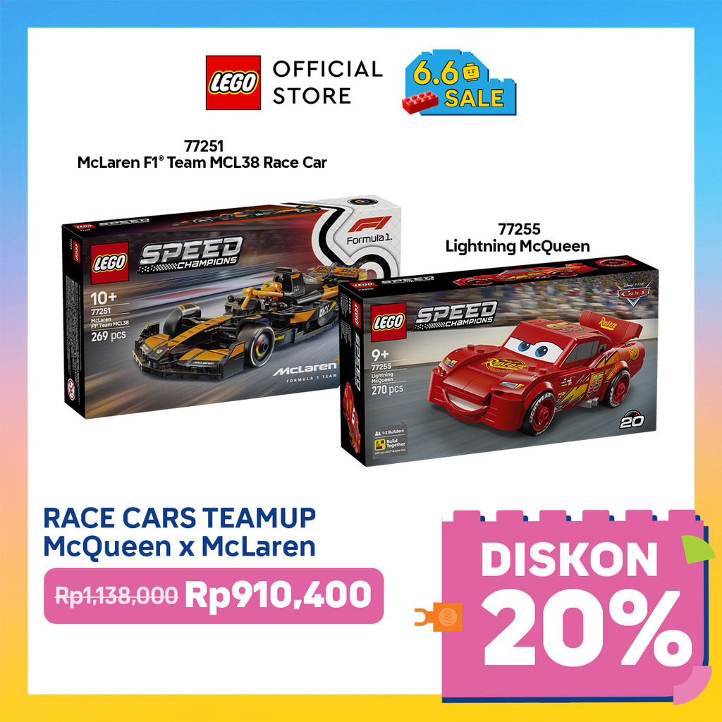 LEGO Speed Champions Bundle - LEGO Speed Champions 77251 McLaren F1 Team MCL38 Race Car + LEGO Speed