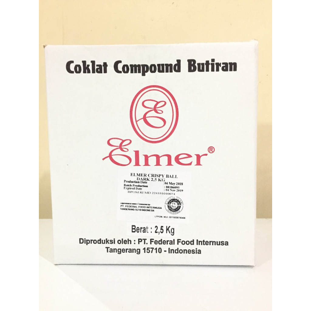Elmer Crispy Ball Dark 2,5kg