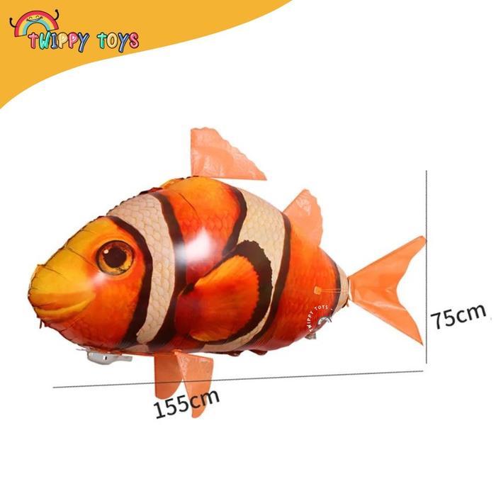 Flying fish remot control ikan terbang remot kontrol mainan pesawat RC Hadiah Kado Remote - Nemo