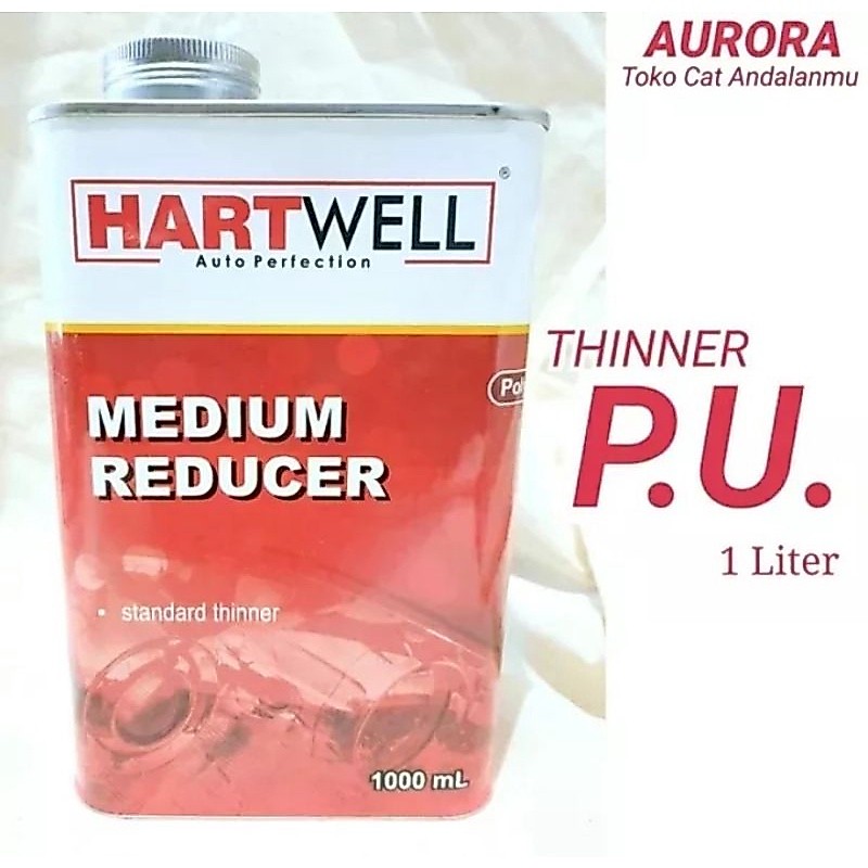 Tiner HARTWEL Medium Reducer Thinner PU Slow Dry 1 Liter