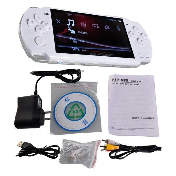 New Built-in 5000 games 8GB 4.3 Inch PMP Handheld Game Player MP3 MP4 MP5 Player Video FM Camera Por