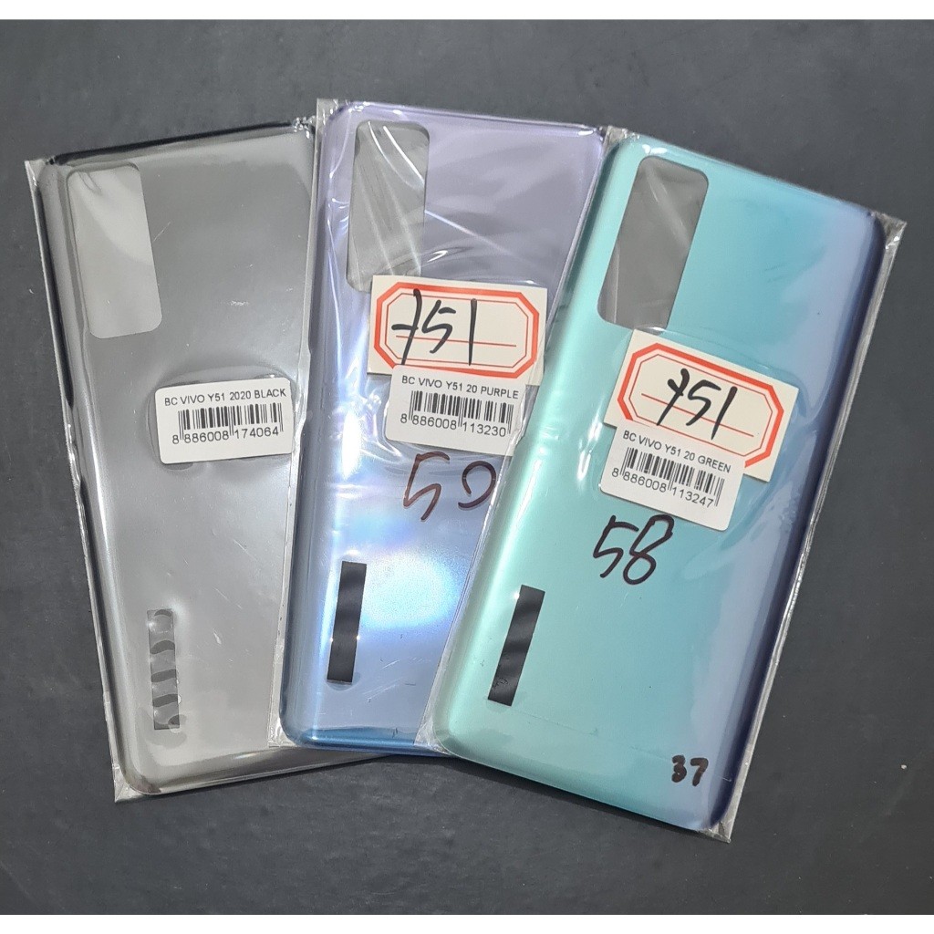 Backdoor Vivo Y51 2020 Y51A Y53s Back Cover Bekdor Tutup Belakang Cover Baterai