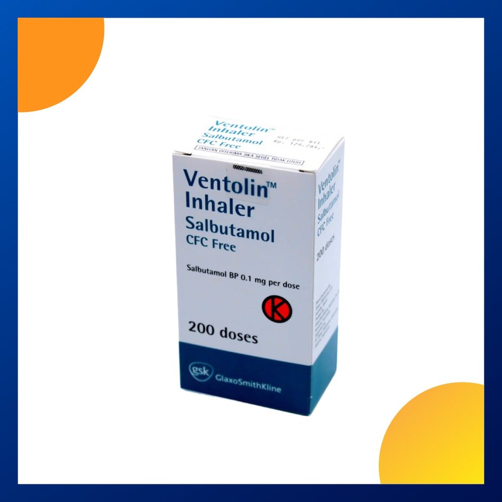 VENTOLIN INHALER CFC FREE 1 CANISTER @ 200 DOSIS