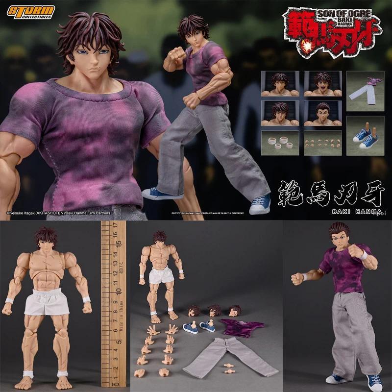 17cm Baki Hanma Anime Figure Hanma Yujiro Action Figure Biscuit Oriba/Kaoru Hanayama Figurine Collec