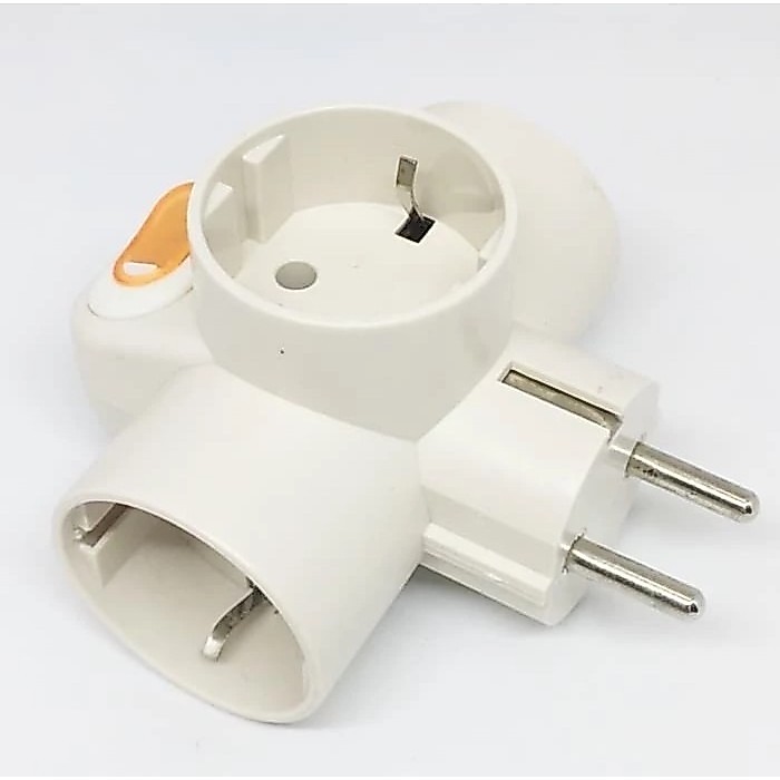 Uticon Steker T Arde Saklar Sc 382 / Cok Cabang 3 + Switch