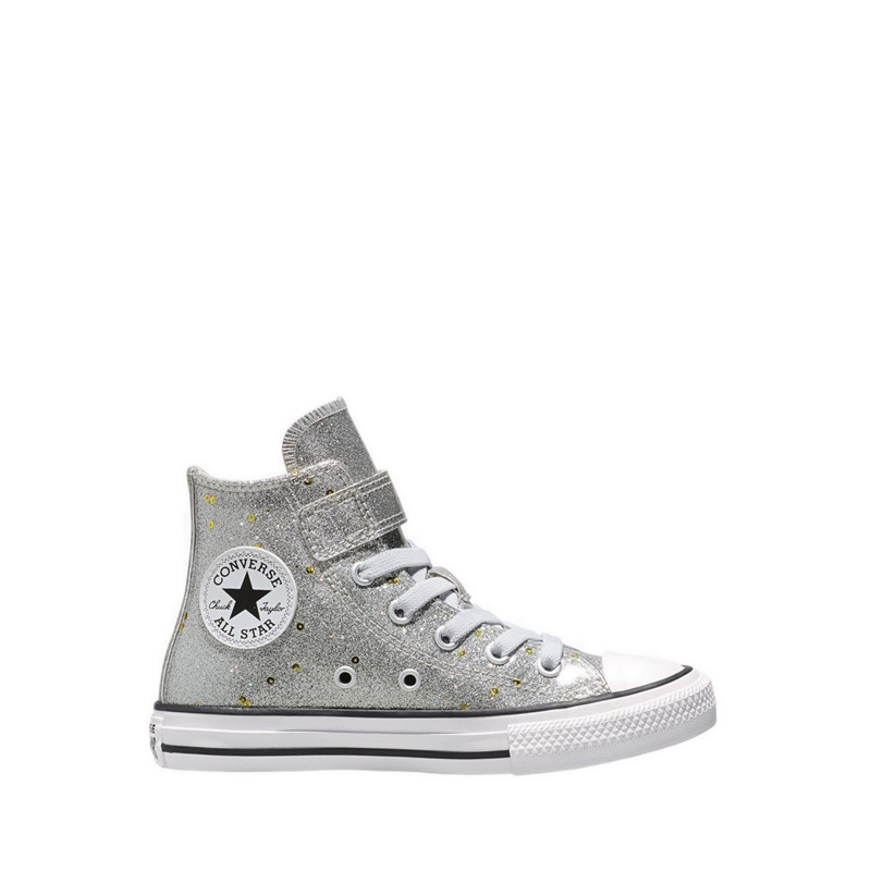 Converse CTAS Easy-On Glitter & Sequins Unisex's Sneakers - Light Grey/Gold/Silver
