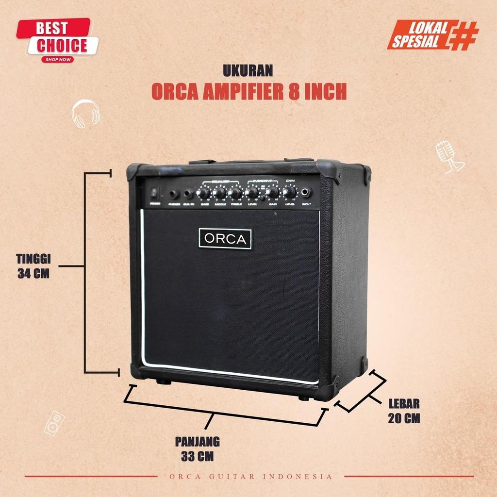 Ready ORCA Ampli Gitar 8 Inch Amplifier Guitar