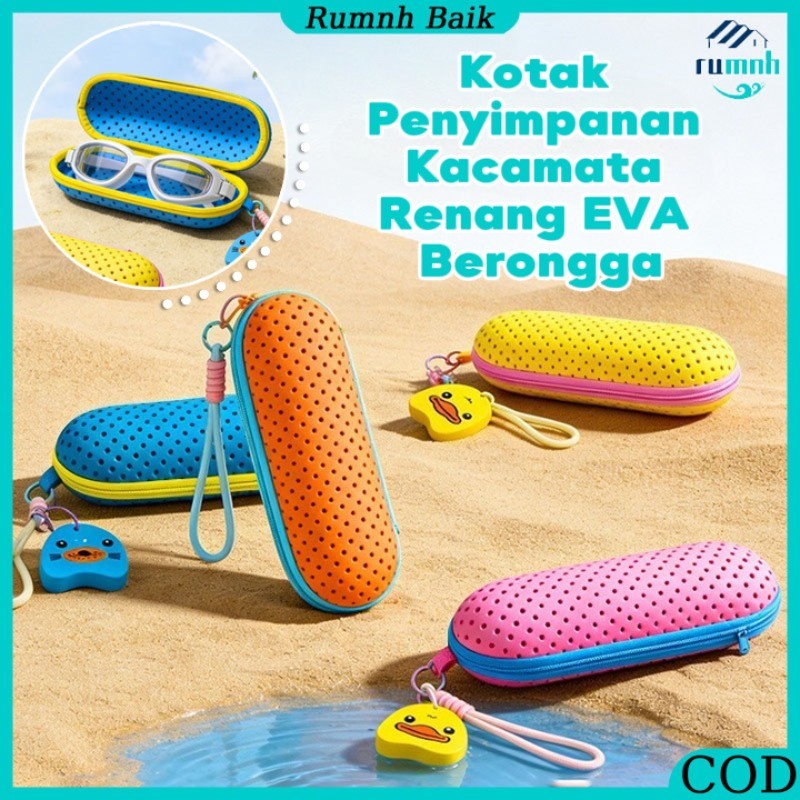 Kotak Penyimpanan Kacamata Renang Tempat Kacamata Renang Ventilasi Tas Penyimpanan Kacamata Renang P