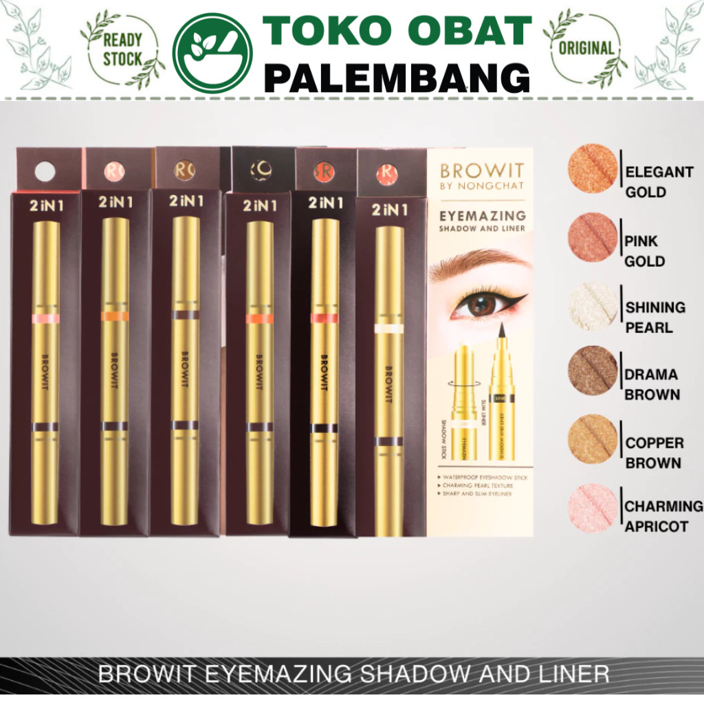 BROWIT BY NONGCHAT Eyemazing Shadow & Liner / Eyeshadow Stick / Eyeshadow Shimmer BROW IT EYE AMAZIN