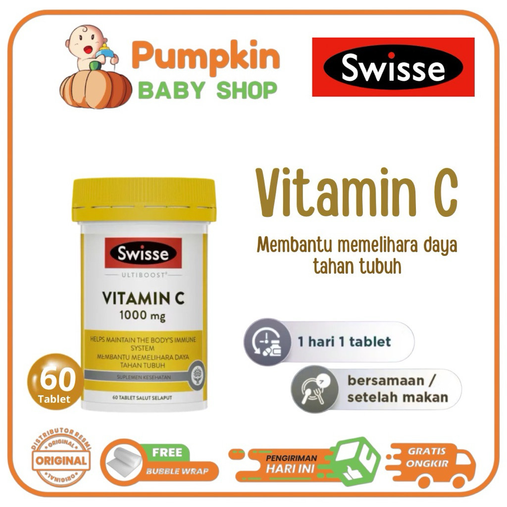 Swisse Ultiboost Vitamin C 1000mg 60 Tablets - Swisse Vitamin C