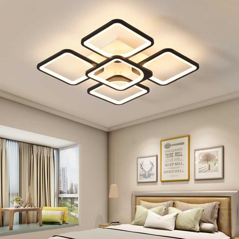 TaffLED Lampu Plafon LED Chandelier Remote App 3 Color 5 Head 60W - IR-41 Alanmasbro10