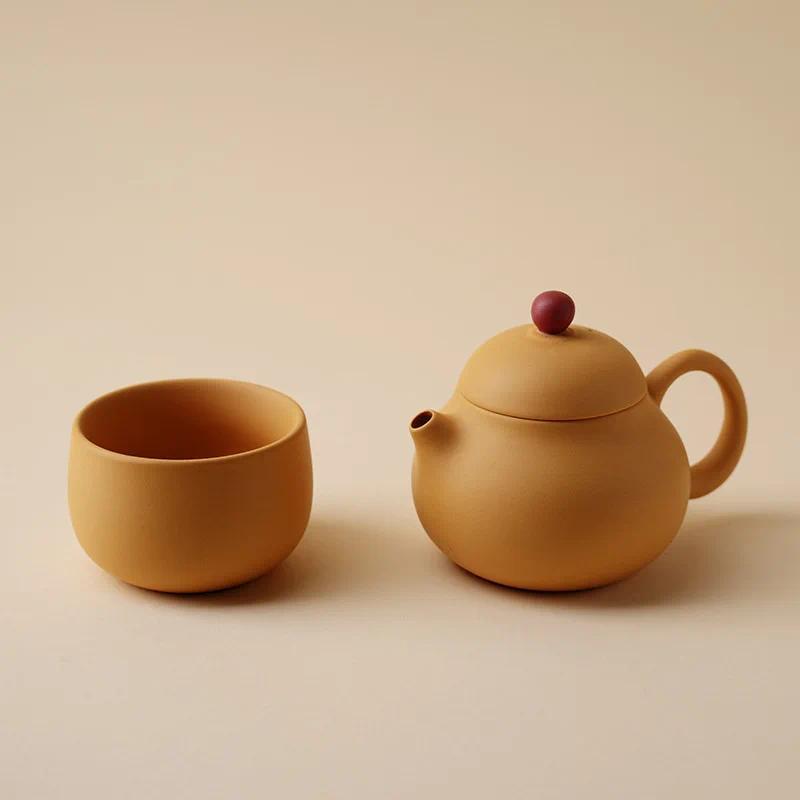Chinese Ceramics Yixing Purple Clay Teapot Yellow Clay Purple Clay Teapot Wendan Teapot Filter Mini 