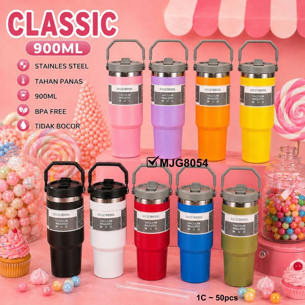 CLASSIC Mug 900ML MJG8054 Stainless Steel Coffee Tumbler Hot & Cold Vacuum Mug Travel