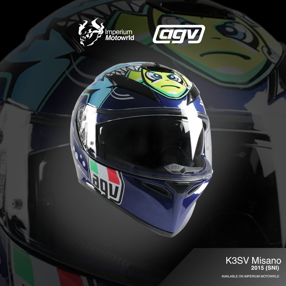 Helm AGV K3SV Misano 2015 | Helmet Full Face Original | SNI | Imperium Motoworld