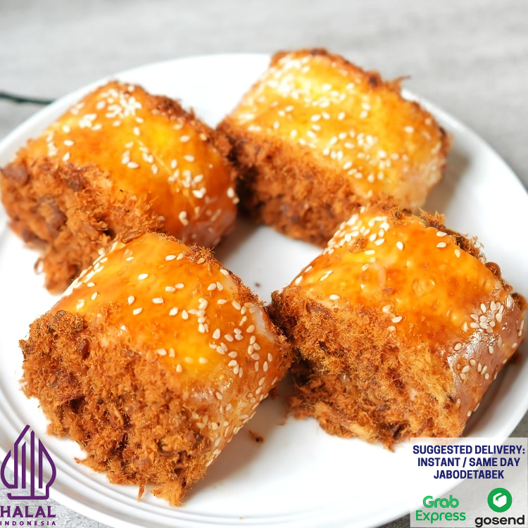 vai Roti Abon Gulung Orilla Bakery 8 Pcs – Abon Sapi Premium & Menggunakan Butter Wisjman Asli – Flo