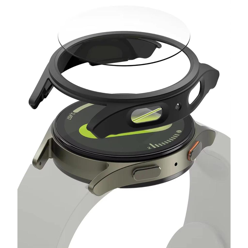 Kaca+Pelindung untuk Samsung Galaxy Watch 7 40mm/44mm Pelindung Layar Kaca Tempered & Penutup Pelind