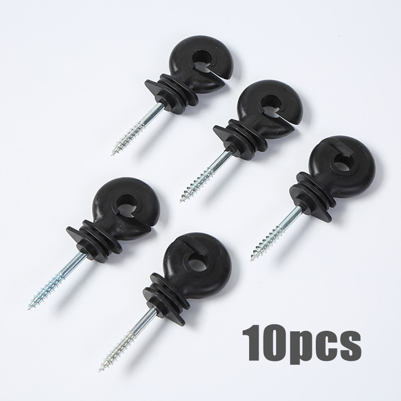 10 Pcs Isolator Pagar Listrik Insulator Pagar Listrik Accessories Ring Kawat Pagar Listrik Kejut
