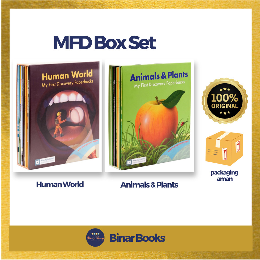 MFD Boxset / Human World Box Set / Animals & Plants Box Set (My First Discovery) Book By Moonlight P