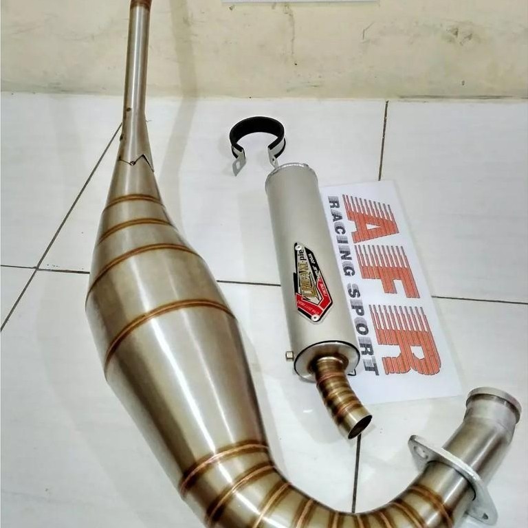Knalpot Ninja R/Rr Crempie Zz1 Stainless Anti Karat