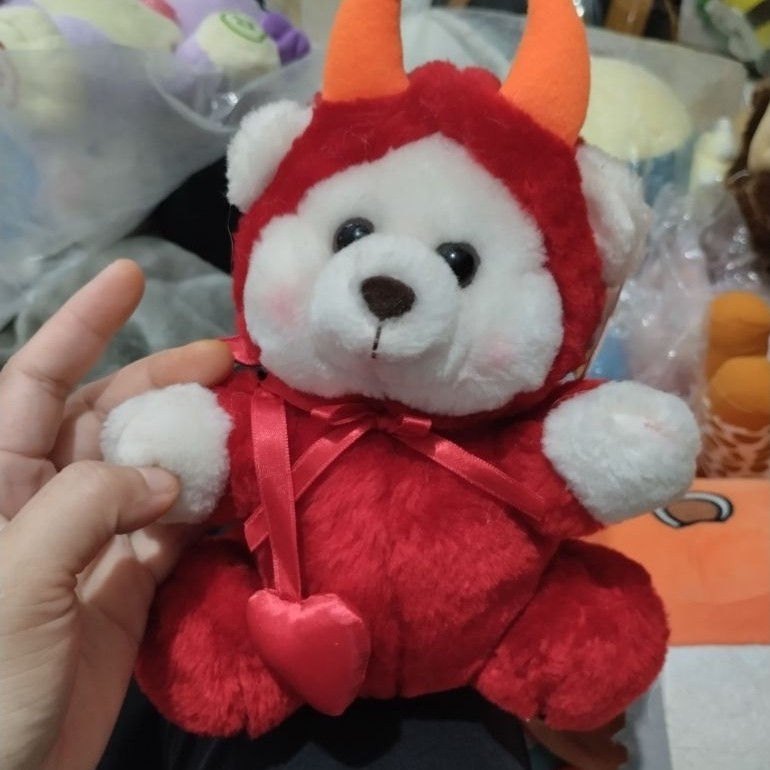 Boneka teddy Russ Devil Naughty new tag