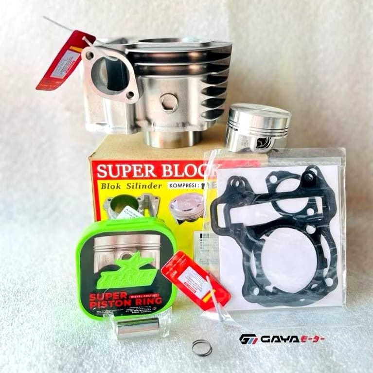 BLOK BRT BORE UP BEAT KARBU SCOPPY KARBU SPACY KARBU 54.5 / 54.50mm CYLINDER BLOK IRON BRT PISTON BI