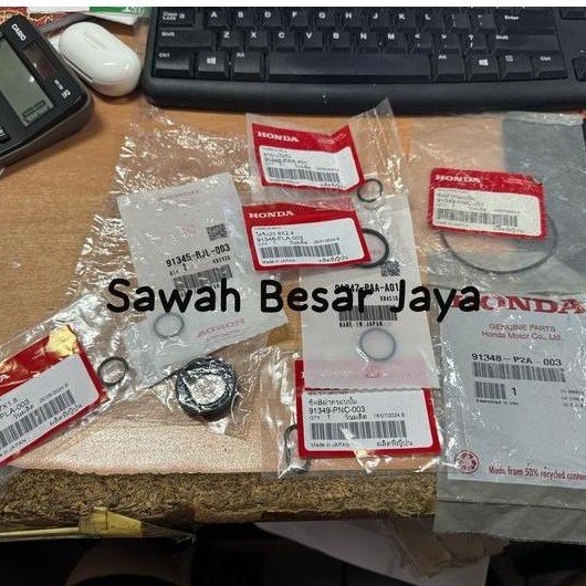 PAKET SEAL SIL ORING O RING POMPA POWER STEERING SET HONDA CRV CR-V RE GEN 3 . CIVIC FD 2006 2007