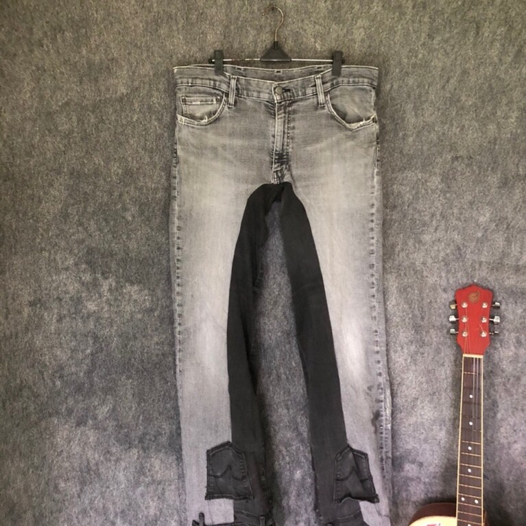 Celana Jeans Levi’s Rework 511 custom hand made sashiko Original High Waist Vintage Fit Premium seco