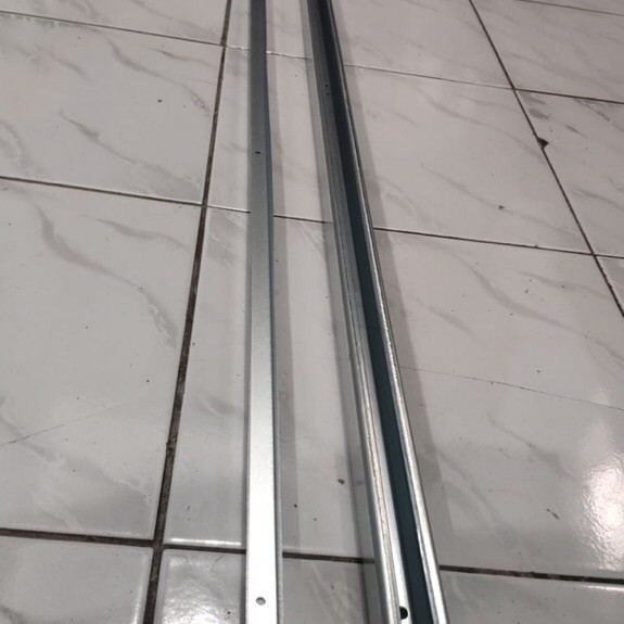 Pesona_Mimin Pintu Sliding / Pintu Geser Satu Set Pintu Hdf + Rel + Kunci + Handel Bonus Lubang