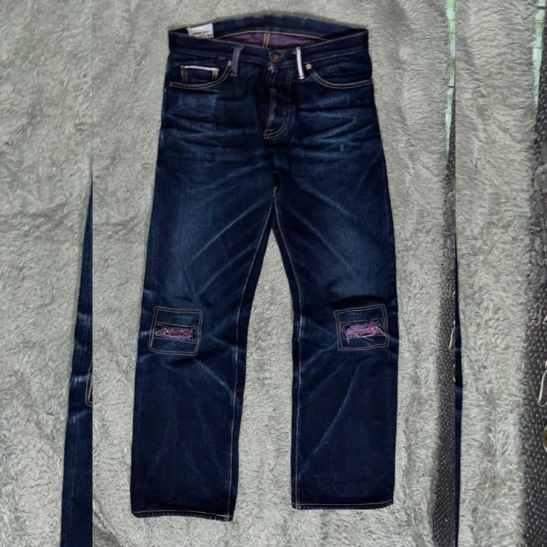 denim Mushroom forets 17oz sz32 pemakaian 6 bulan