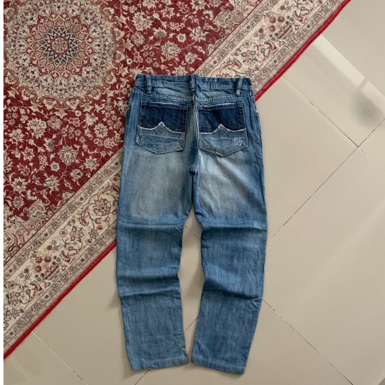 Diesel Industry Reguler Faded Blue Jeans