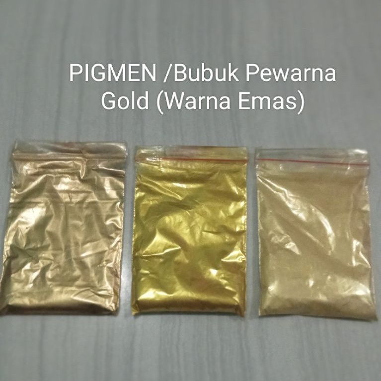 pigmen Bubuk emas/gold pewarna Pigmen warna emas
