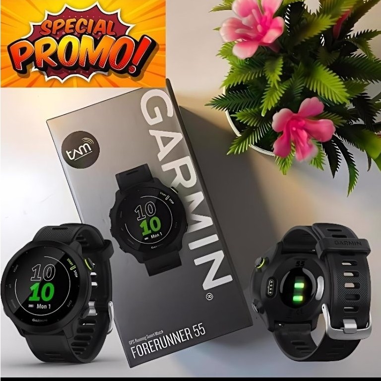 Jam tangan Garmin Forerunner 55 B Garmin fr55 original jam tangan Smartwatch