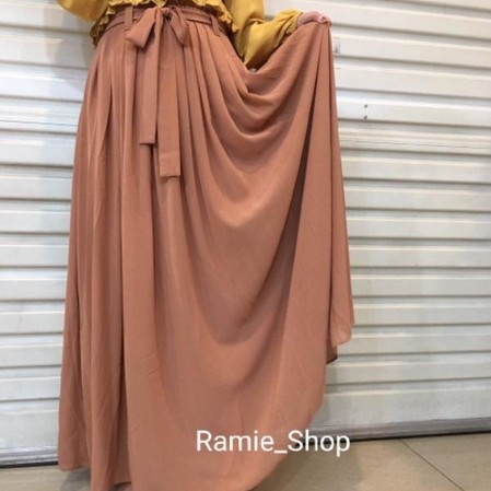 ROK CERUTI ROK PANJANG POLOS FULL FURING
