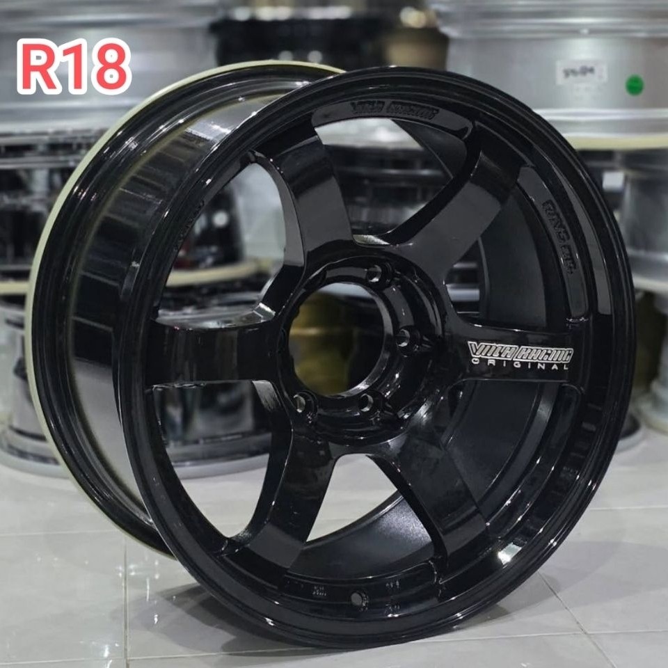 Velg TE37 Progressive R18 Black Glossy 6x139