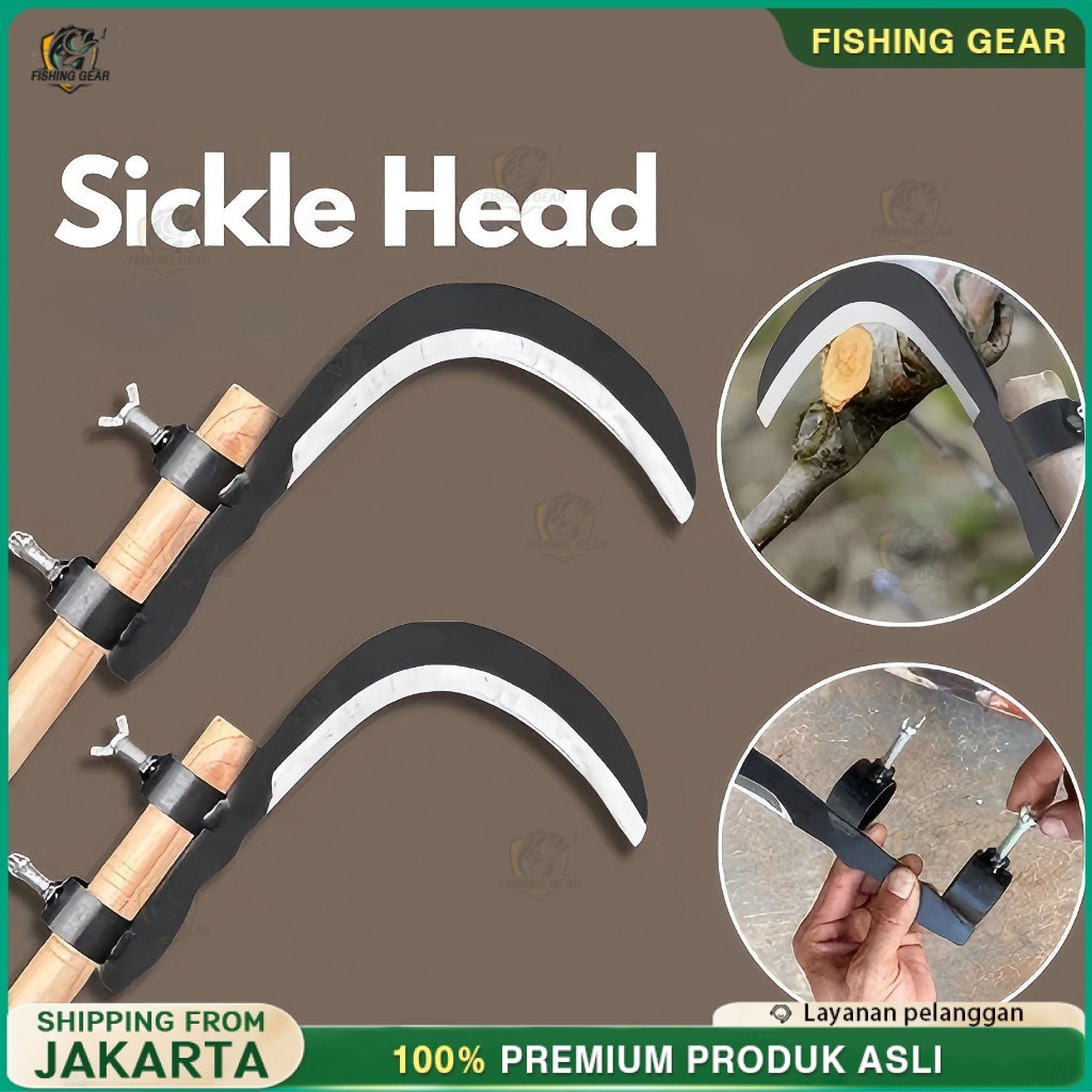 [READY] Adjustable Sabit Pisau Pinang Memangkas Dan Memetik Alat Pertanian Pisau Pinang Adjustable S