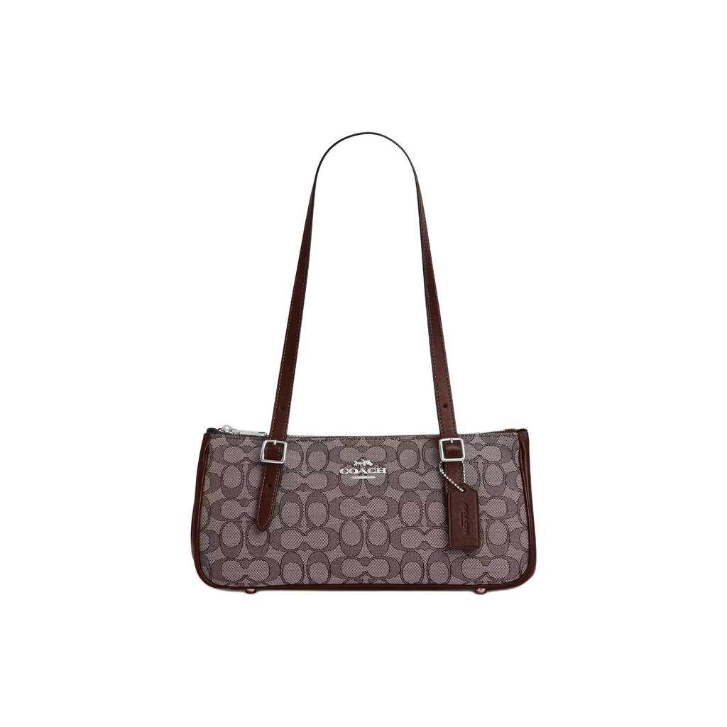 COACH Leather Bowling Bag, Handbag, Shoulder Bag Large Women's Maple CBJ03-SVS8S