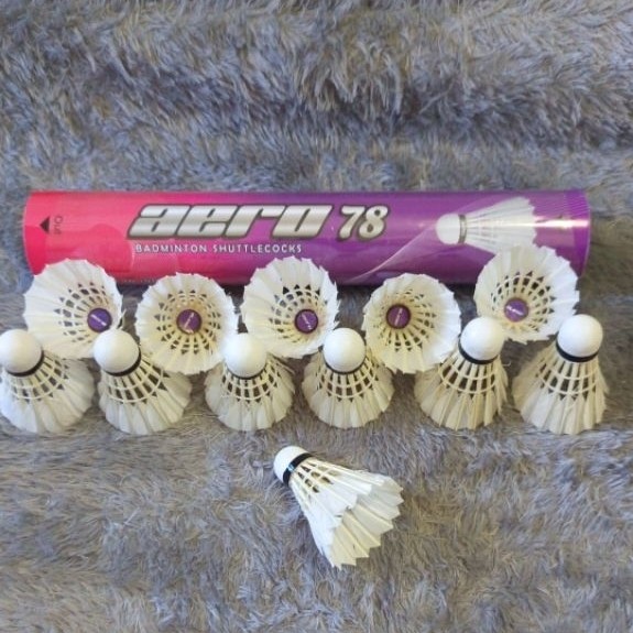Shuttlecock badminton bekas kondisi 90% AERO ALBA GOLD