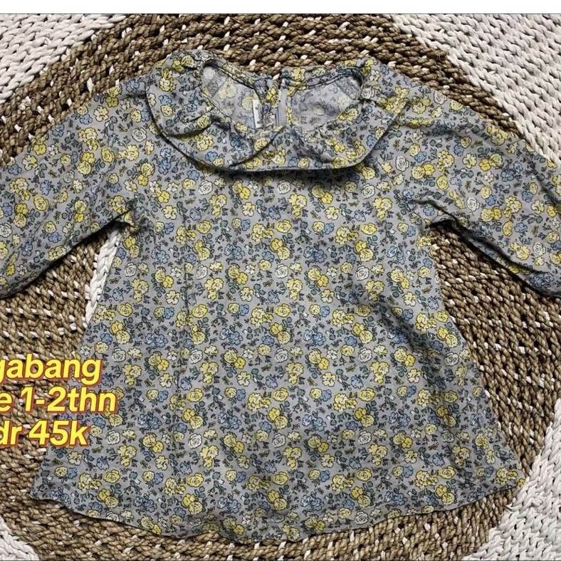 agabang dress anak bayi perempuan preloved