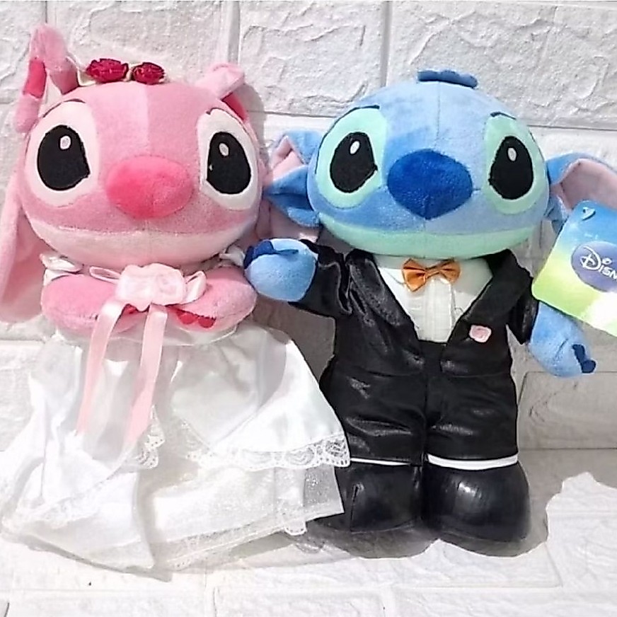lilo stitch edisi Disney weddings 2 boneka edisi khusus ORI asli