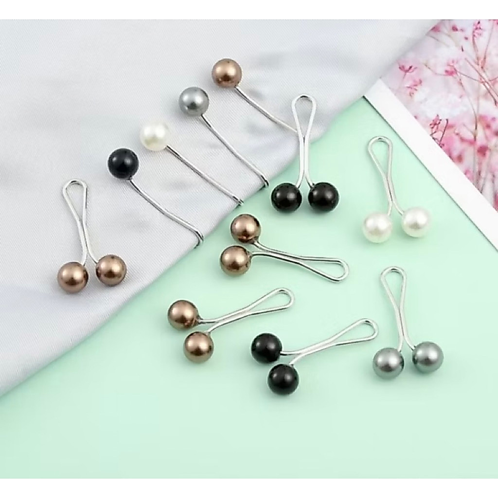 Tuspin Jilbab / Klip Hijab Dagu Pearl /Jepit Hijab Pin Klip